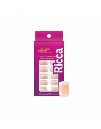 UNHA POSTIÇA RICCA FRANCESINHA ROSA 1338