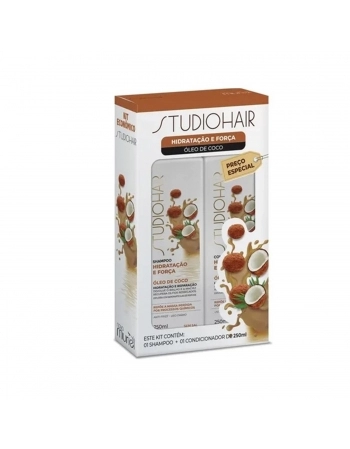KIT MURIEL SHAMPOO+CONDICIONADOR STUDIO HAIR HIDRATACAO/FORCA