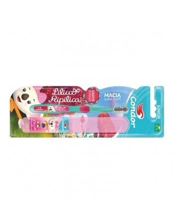 KIT ESC DENTE+GEL DENTAL LILICA RIPILICA 8160 JR APARTIR 4 ANOS C/FLUOR