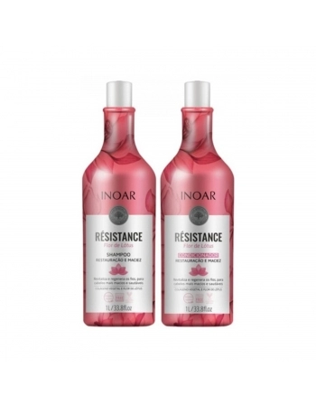 KIT INOAR SHAMPOO + CONDICIONADOR 1LITRO FLOR DE LOTUS