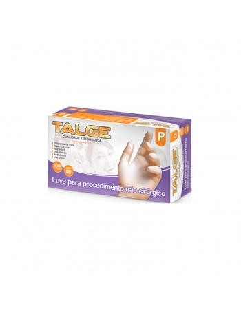 LUVA TALGE VINIL P 100UN COM PO ANVISA