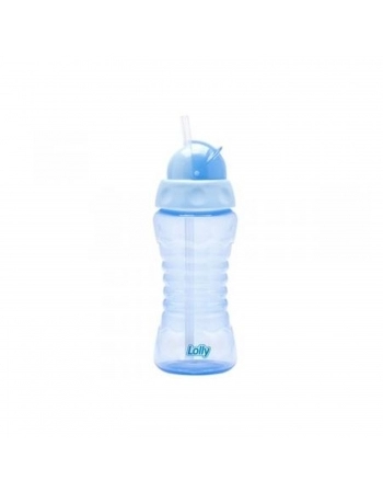 COPO LOLLY 7199 CLEAN C/ CANUDO 300ML BL AZUL