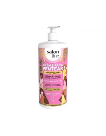 CREME PARA PENTEAR SALON LINE 1L SUPER VOLUMAO