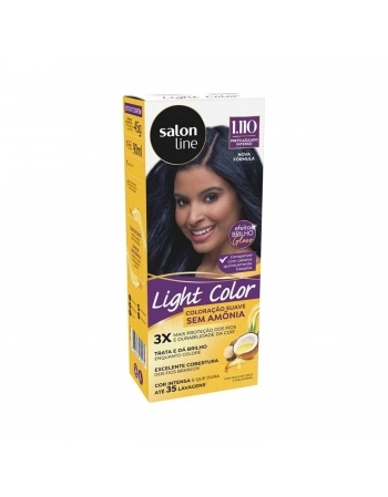 TONALIZANTE LIGHT COLOR 1.110 PRETO AZULADO INTENSO