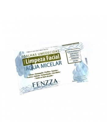 TOALHA UMEDECIDA FENZZA 25UN COM AGUA MICELAR FZ51006