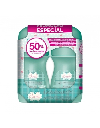 KIT DESODORANTE ROLLON GIOVANNA BABY 50ML CANDY 02UN