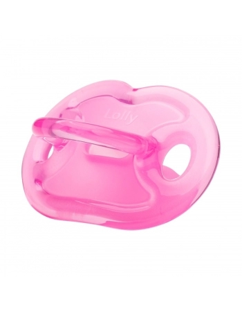 CHUPETA LOLLY 6014 ORTODONTICA SILICONE T1 BLISTER ROSA