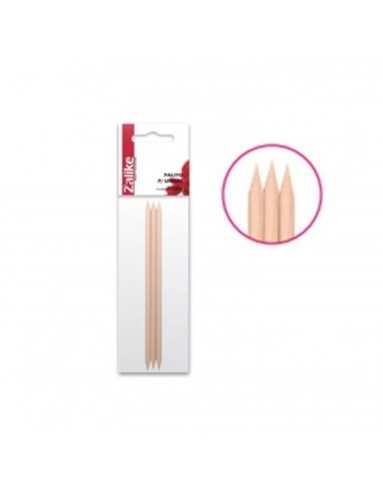 PALITO PARA UNHA ZALIKE PONTA DUPLA 3 UNIDADES 837