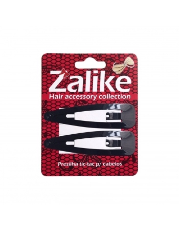 PRESILHA CABELO ZALIKE TIC TAC PRETO 2UN 217