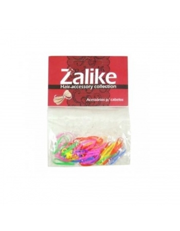 ELASTICO CABELO ZALIKE SILICONE GRANDE COLORIDO 20UN 211C