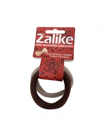 KIT ELASTICO CABELO ZALIKE COLORIDO BASICO COM 02 UNIDADES 207C1
