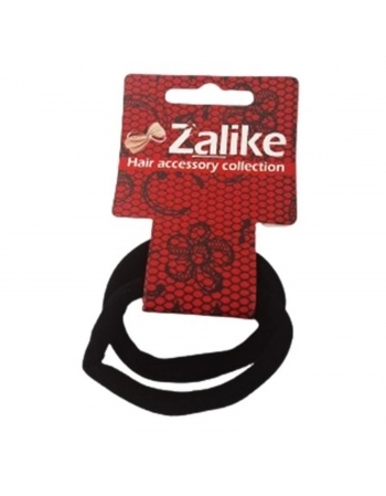 KIT ELASTICO CABELO ZALIKE PRETO 6UN 207