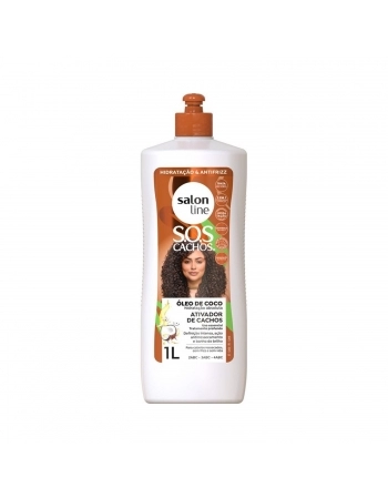ATIVADOR CACHOS SALON LINE 1L SOS CACHOS COCO TRATAMENTO PROFUNDO