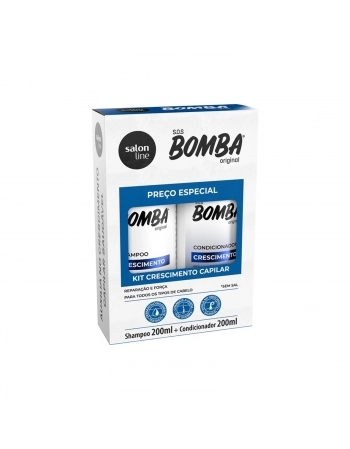 KIT SHAMPOO+CONDICIONADOR SALON LINE 200ML BOMBA VITAMINA