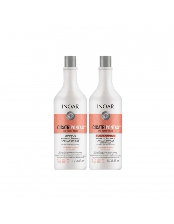 KIT INOAR SHAMPOO+CONDICIONADOR 1L CICATRIPONTAS