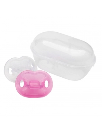 CHUPETA LOLLY 6015 SPECIAL SILICONE ORTODONTICA T2 BLISTER ROSA C/2UN