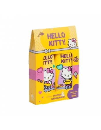 KIT HELLO KITTY SHAMPOO+CONDICIONADOR 260/260ML CABELOS FINOS