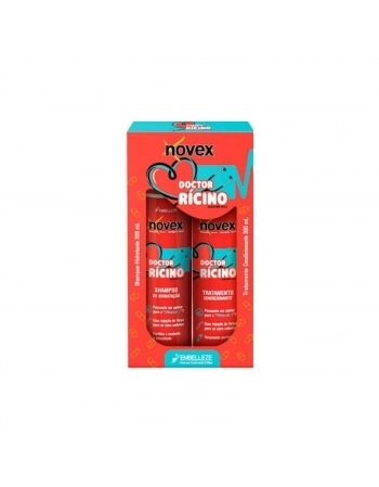 KIT SHAMPOO+CONDICIONADOR EMBELLEZE NOVEX 300ML DOCTOR RICINO