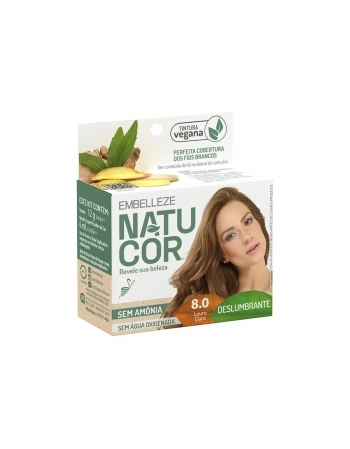 TINTURA NATUCOR INDIVIDUAL 8.2 LOURO CLARO
