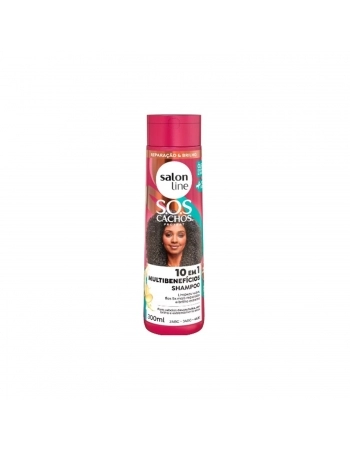 SHAMPOO SALON LINE 300ML SOS CACHOS 10EM1 MULTIBENEFICIOS