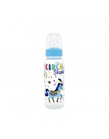 MAMADEIRA LOLLY 1362 TIP ORTODONTICA 240ML SILICONE BLISTER AZUL