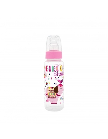 MAMADEIRA LOLLY 1362 TIP ORTODONTICA 240ML SILICONE BLISTER ROSA