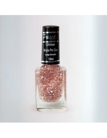 ESMALTE PRISCILA 10ML SB GLITER BRIGAS PRA QUE
