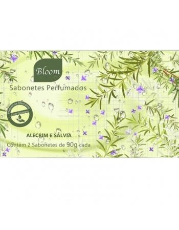 ESTOJO AROMATICA BLOOM 2 SABONETE 90G CD ALECRIM E SALVIA