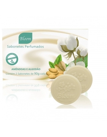 ESTOJO AROMATICA BLOOM 2 SABONETE 90G CD AMENDOAS E ALGODAO