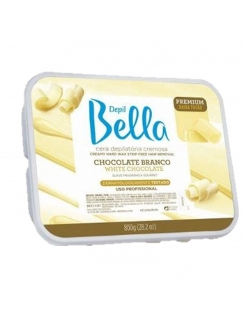 CERA QUENTE DBELLA 800GR CHOCOLATE BRANCO