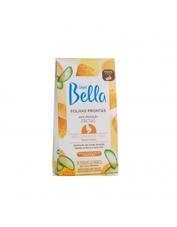 FOLHAS DEPILAÇAO FACIAL DBELLA 8PR MEL