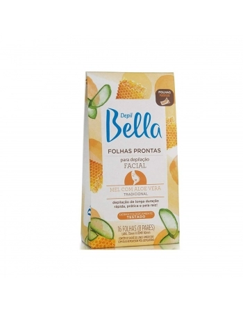 FOLHAS DEPILAÇAO CORPORAL DBELLA 8PR MEL