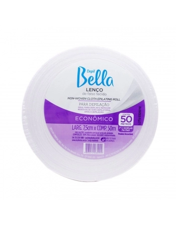 LENÇO DEPILAÇAO DBELLA ROLO 50 METROS LISO