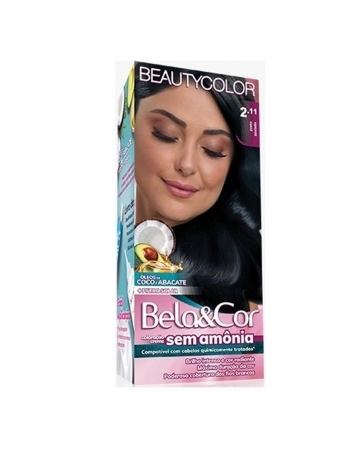TONALIZANTE BELA COR KIT 2.11 PRETO AZULADO