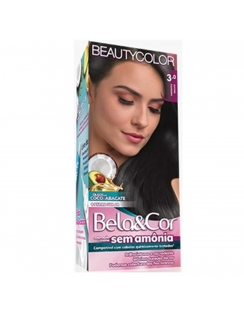 TONALIZANTE BELA COR KIT 3.0 CASTANHO ESCURO