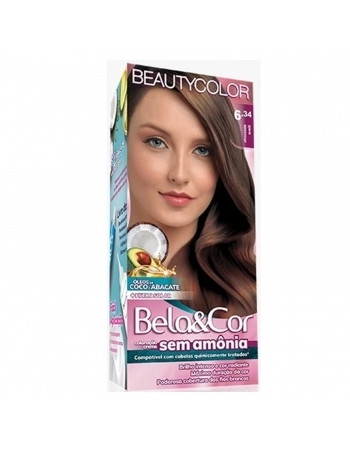 TONALIZANTE BELA COR KIT 6.34 CHOCOLATE AVELA