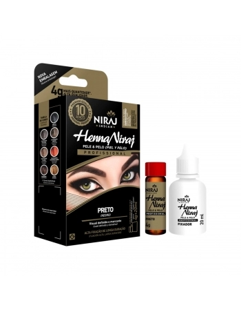 HENNA SOBRANCELHA NIRAJ PRETO 4G