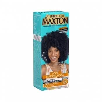 TINTURA MAXTON KIT PRATICO 1.77 PRETO AZULADO INTENSO
