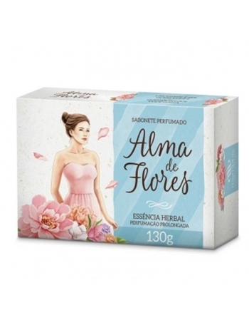 SABONETE ALMA FLORES 130G HERBAL