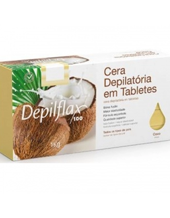 CERA QUENTE DEPILFLAX 1K COCO EM TABLET