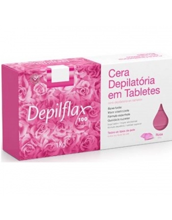 CERA QUENTE DEPILFLAX 1K ROSA EM TABLET