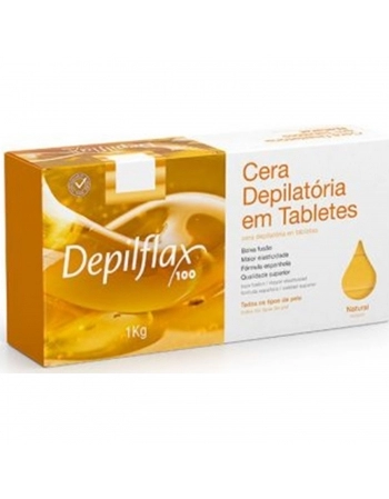 CERA QUENTE DEPILFLAX 1K NATURAL EM TABLET