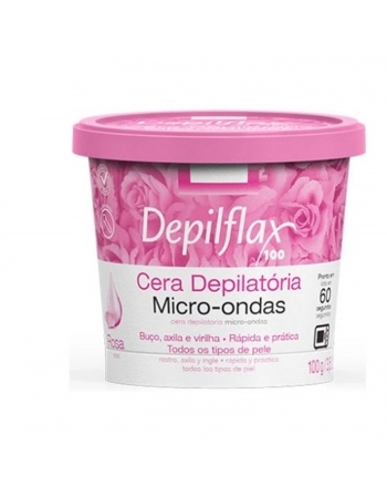 CERA MICRO ONDAS DEPILFLAX 100G ROSAS