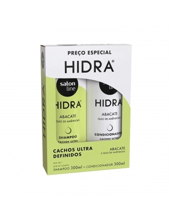 KIT SHAMPOO+CONDICIONADOR SALON LINE 300ML HIDRA CACHOS ULTRA DEFINIDOS