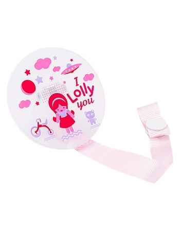 PRENDEDOR CHUPETA LOLLY 7073 ZOO BLISTER ROSA