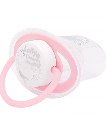 CHUPETA LOLLY 5414 DREAMS CAP SILICONE ORTODONTICA T1 BLISTER ROSA