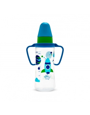 MAMADEIRA LOLLY 2862 SILICONE TRICOLOR C/ALCA 250ML BLISTER