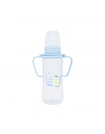 MAMADEIRA LOLLY 2560 SILICONE ZOO C/ALCA 250ML BLISTER AZUL