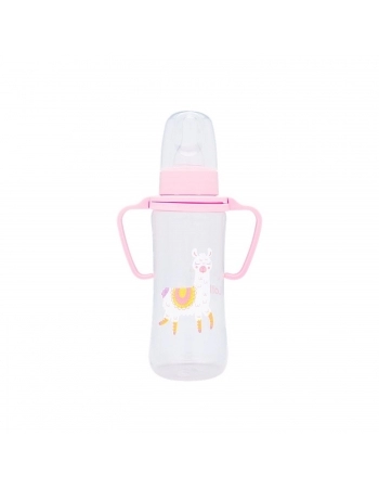 MAMADEIRA LOLLY 2560 SILICONE ZOO C/ALCA 250ML BLISTER ROSA