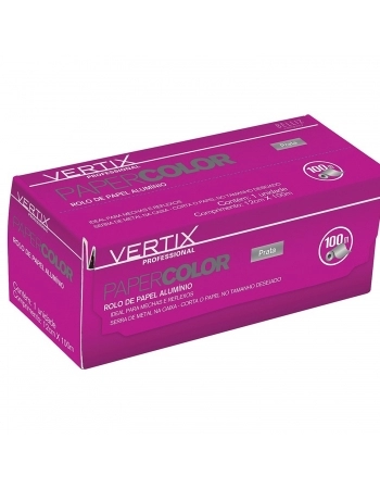 ROLO PAPEL ALUMINIO VERTIX 100M PRATA 3273